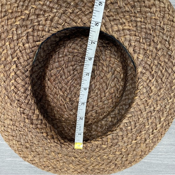 Helen Kaminski Straw Raffia Sun Hat Australia Natural Bohemian Boho Summer Beach - Picture 12 of 15